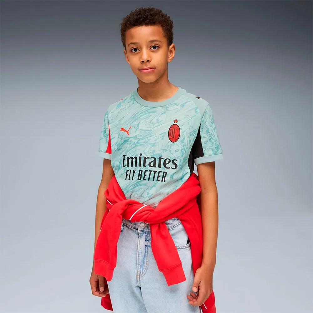 PUMA AC Milan 25/26 Replica Goalkeeper Junior Short Sleeve T-Shirt 5-6 Years