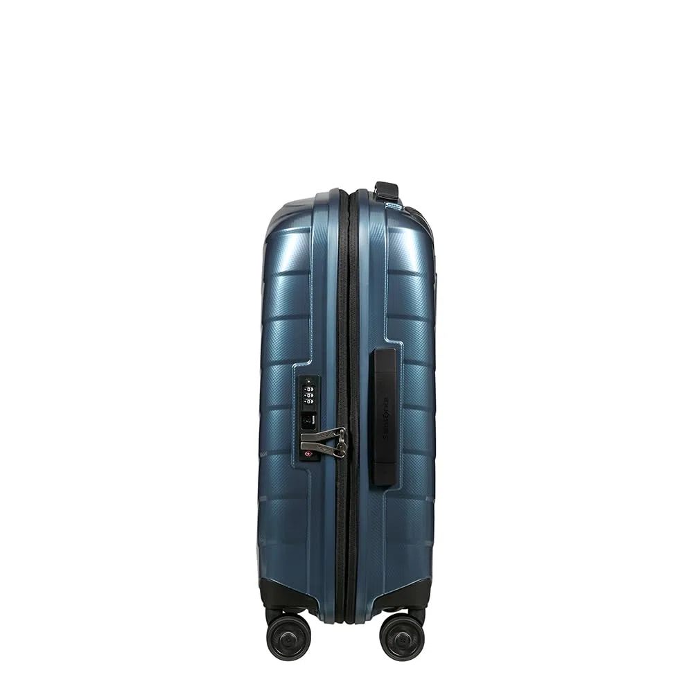 Samsonite Attrix - Spinner S, Echarlizable Hand Luggage, 55 cm, 38/44 L, Azul (Azul de Acero)