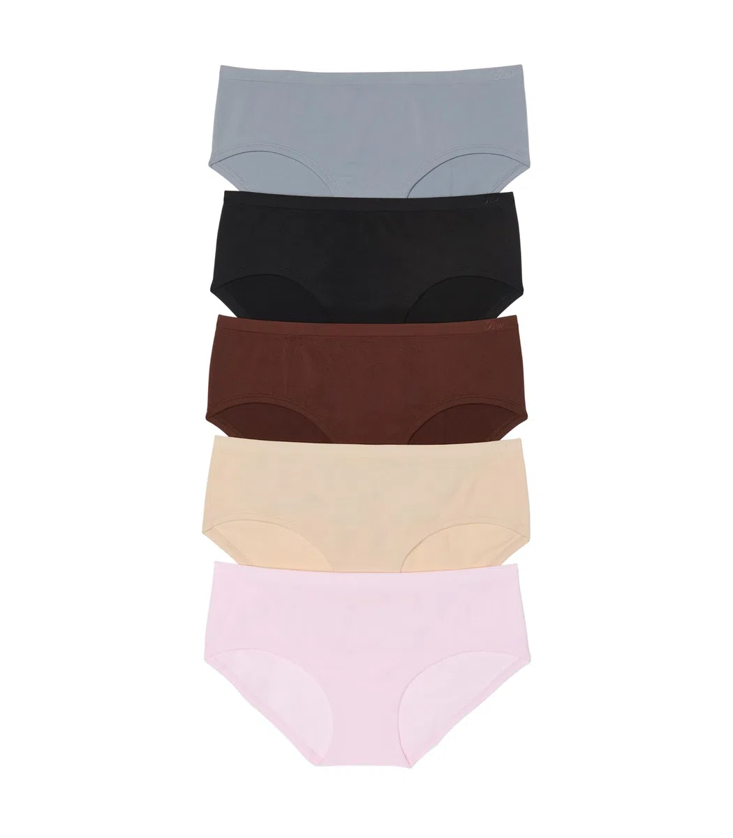 Victoria's Secret PINK - Ropa interior hipster sin costuras para mujer, cobertura moderada, paquete múltiple (XS-XXL)