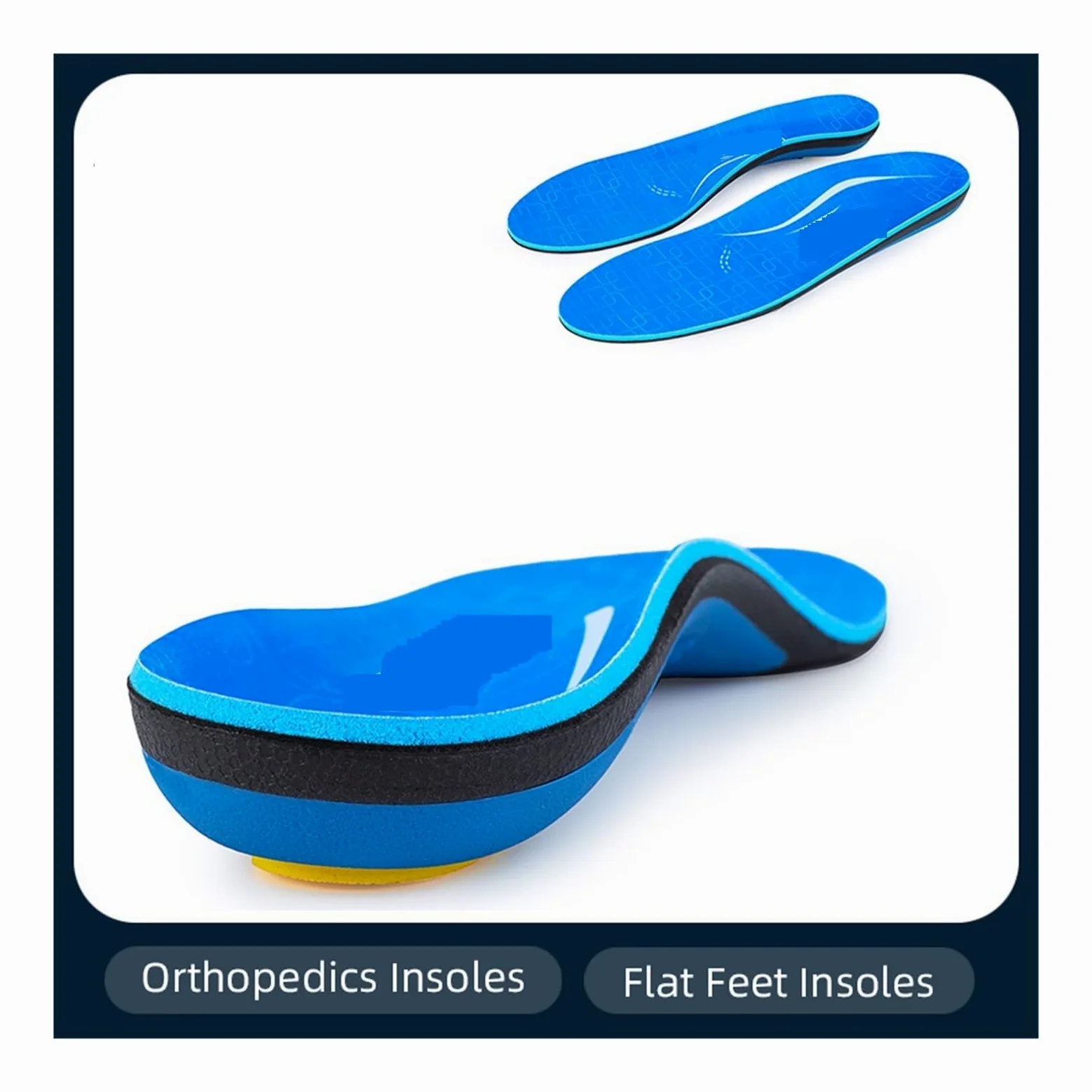 Plantillas Ortopédicas Plantillas ortopédicas for pies planos, plantilla con soporte for arco, ortesis Plantar, inserciones for el dolor en talón, botas, zapatillas, hombres y mujeres