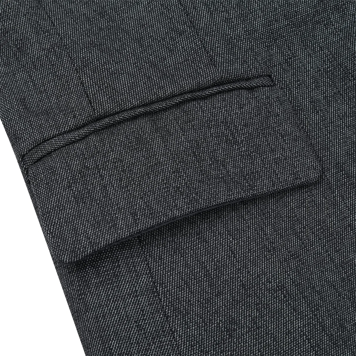 YUNCLOS Chaquetas de traje de manga larga para mujer, chaqueta formal para el trabajo, la oficina, elegante chaqueta de traje de negocios, gris oscuro, 36