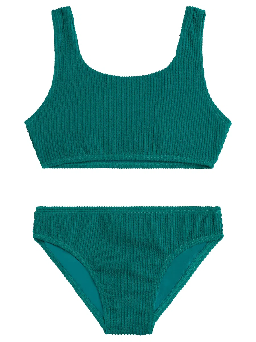 Kanu Surf Tammy Beach Sport Square Sun Bikini 2-Piece Swimsuit Juego de Bikini Niñas (Pack de 1)
