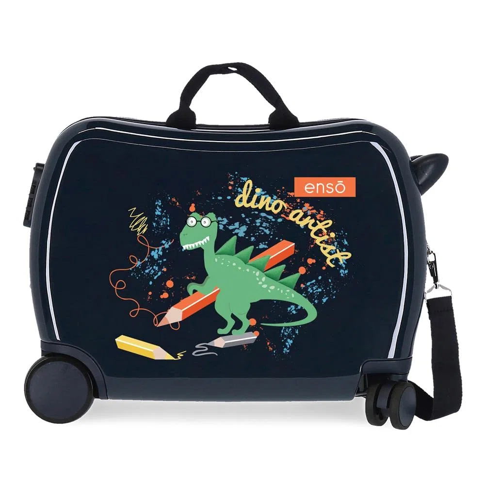 Enso Dino artist Maleta Infantil Multicolor 50x38x20 cms Rígida ABS Cierre de combinación lateral 34L 1,8 kgs 4 Ruedas Equipaje de Mano
