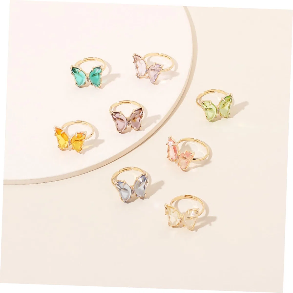 VALICLUD Anillo De Decoración De Anillo Ajustable Anillos Para Mujer Niña Anillas Bisuteria Mujer Rings Anillo Casual De Chicas Decoración Del Anillo Aleación