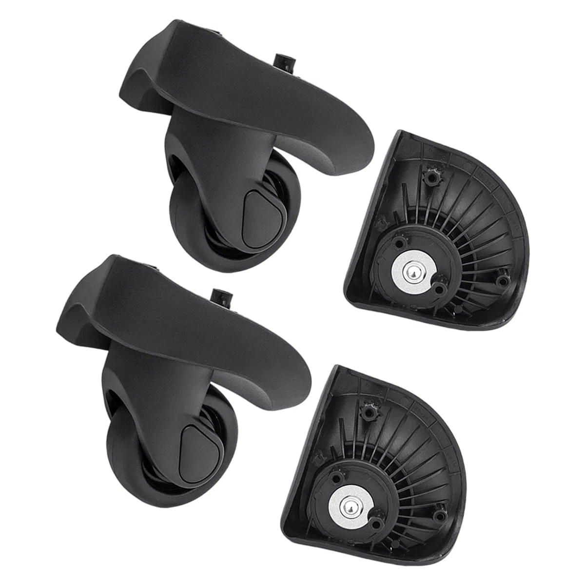 4 piezas ruedas de equipaje de repuesto spinner maleta piezas maleta viaje maleta rueda equipaje equipaje rueda rueda equipaje reemplazo