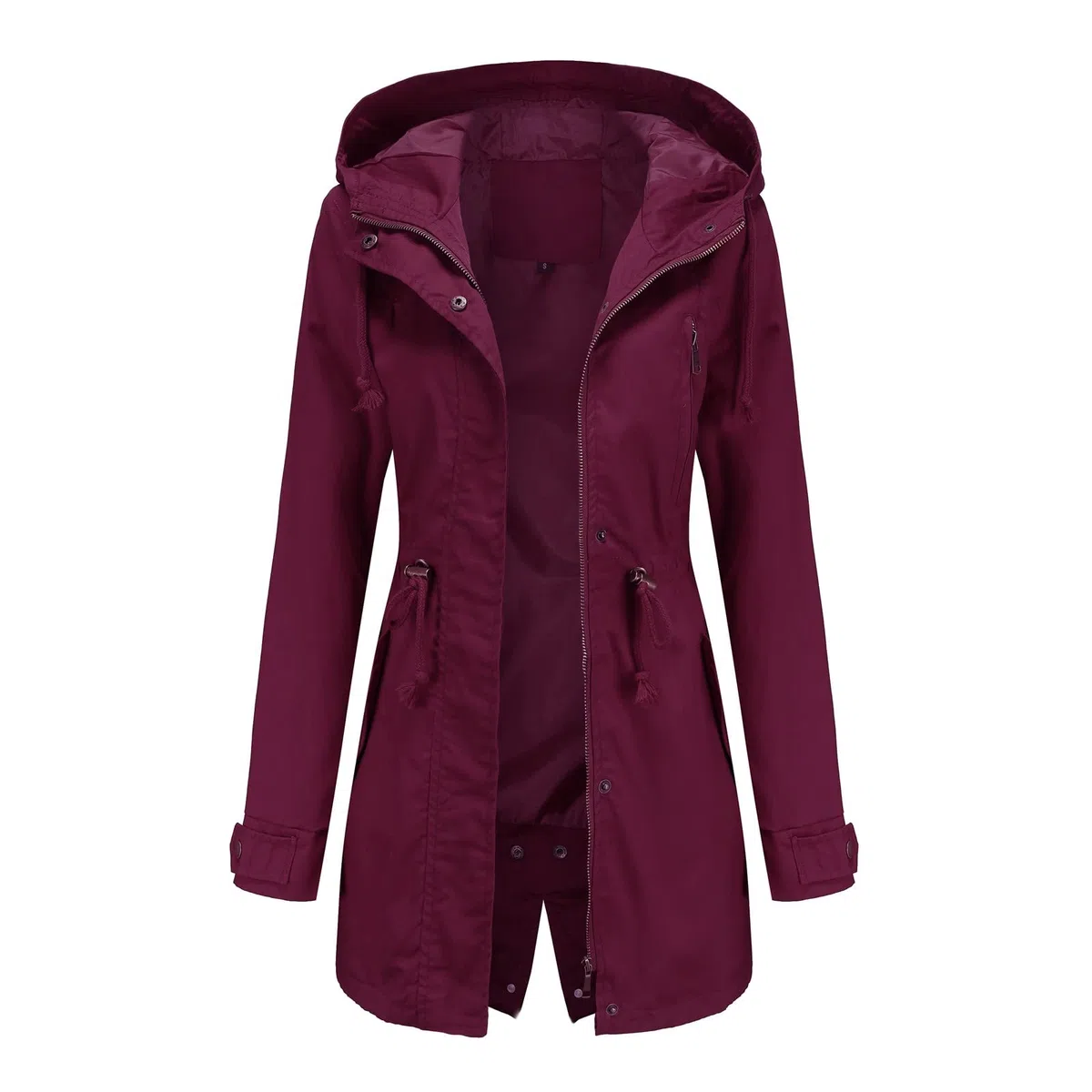 Generisch Chaqueta para silla de ruedas Active Outdoor Trench Windbreaker Abrigo con ligero, talla grande, chaqueta impermeable para mujer