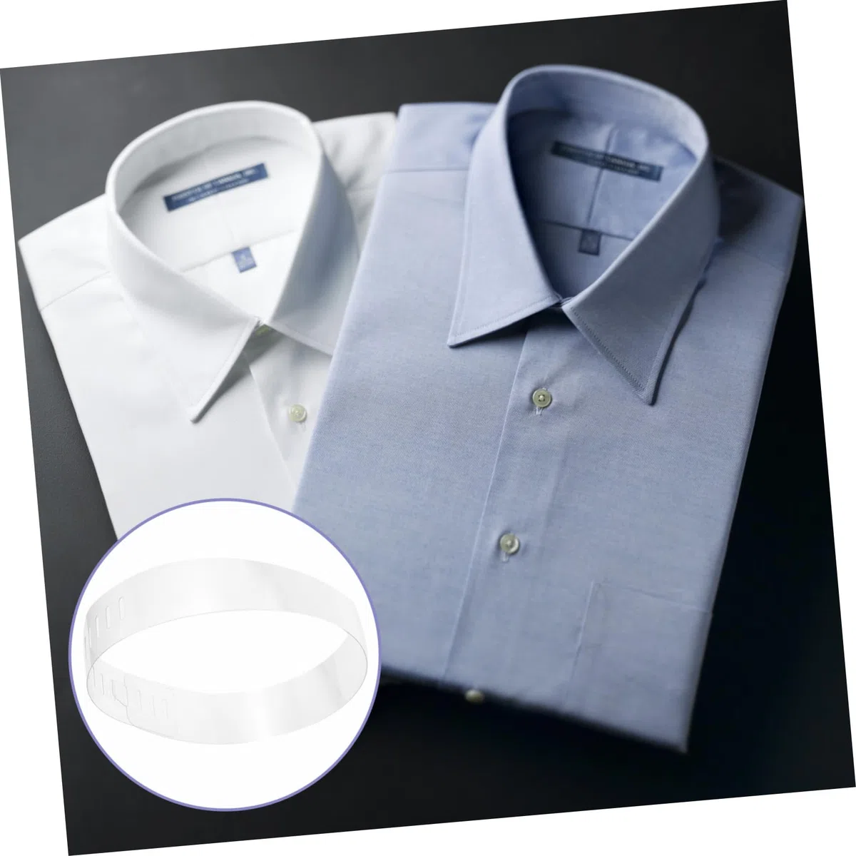 100piezas Collar De Pvc Transparente Soporte De Plástico Para Cuello De Camisa Accesorios De Moldeado Para Camisas De Vestir
