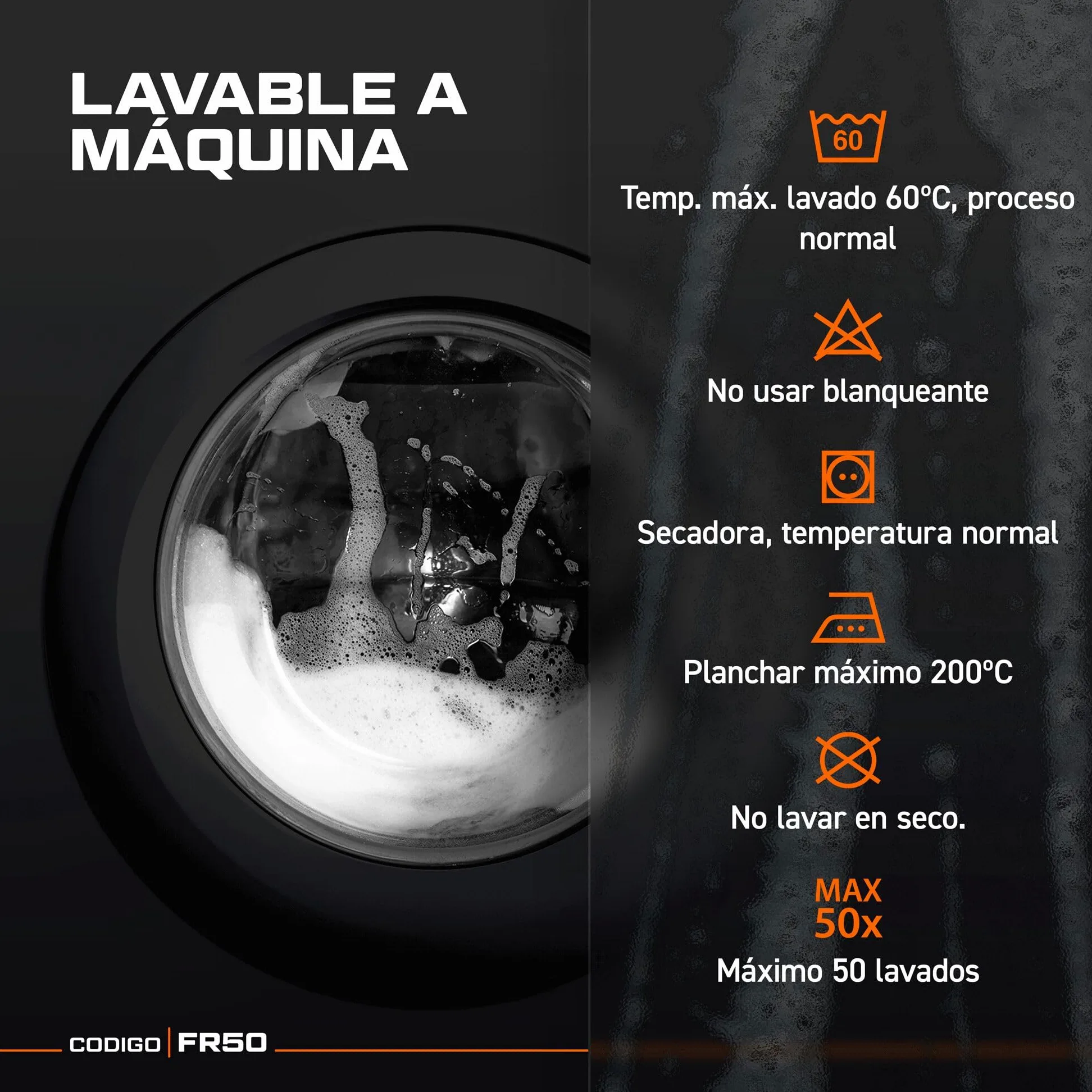 Portwest FR50 Mono Reflectante Resistente a Llamas FR Antiestático a Prueba de Arco 350g Blanco, XL