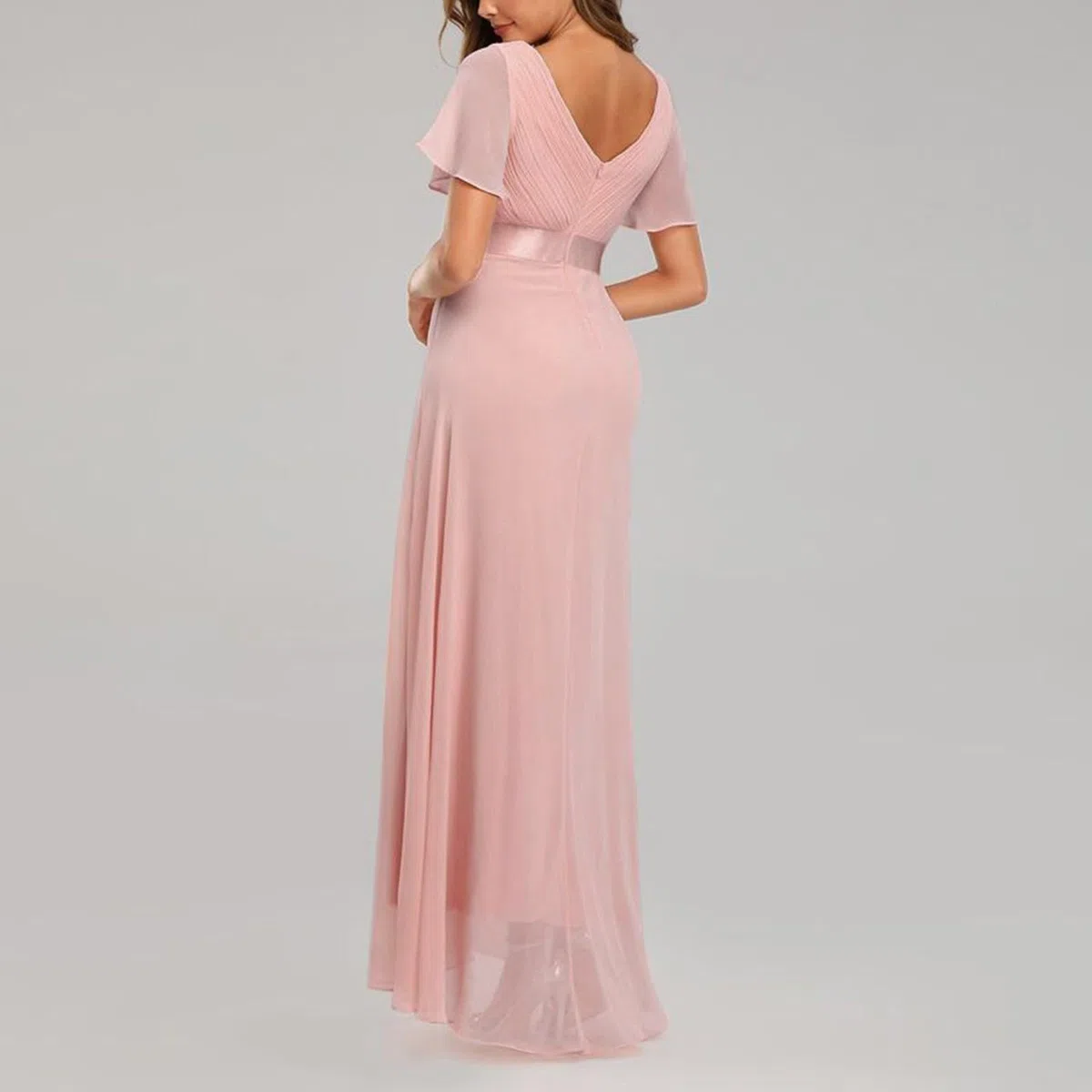 Vestidos de mujer elegantes con mangas de trompeta, manga corta, vestido largo, sexy, ajustado, multidireccional, vestido de noche, para fiestas, bodas, cócteles, fiestas, vestidos de noche,