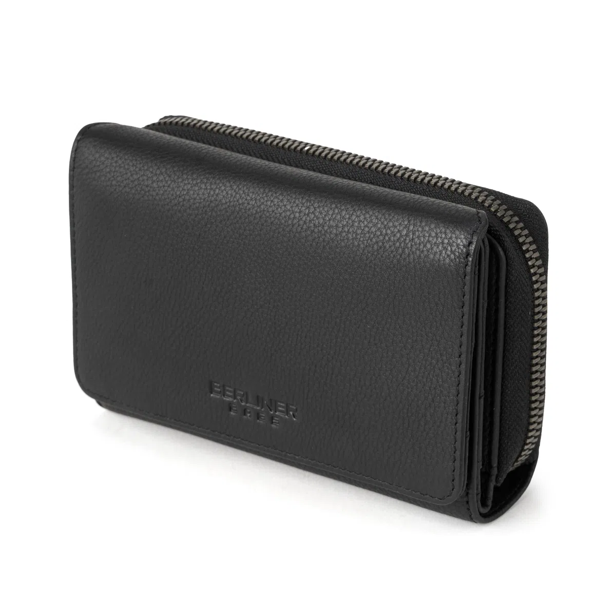 Berliner Bags Vienna Monedero Cartera Mujer Grande de Piel con RFID y Caja
