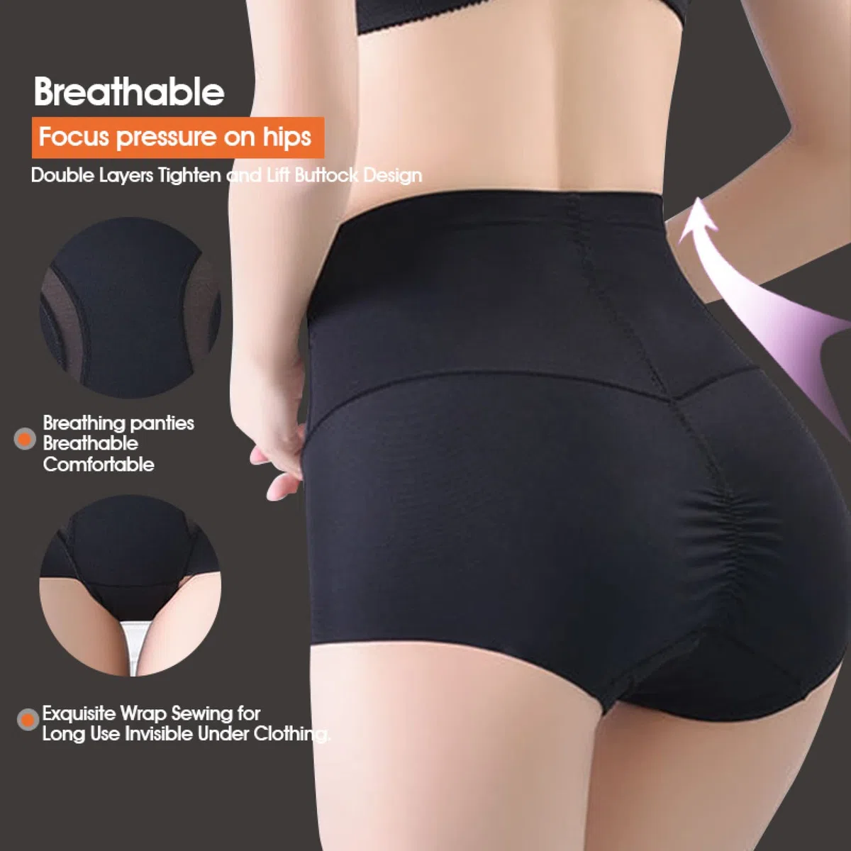 Bragas con Control de Barriga para Mujer, Ropa Moldeadora de glúteos, Pantalones Cortos de Estiramiento Alto, Entrenador de Cintura de Adelgazamiento sin Costuras, Moldeador de Cuerpo