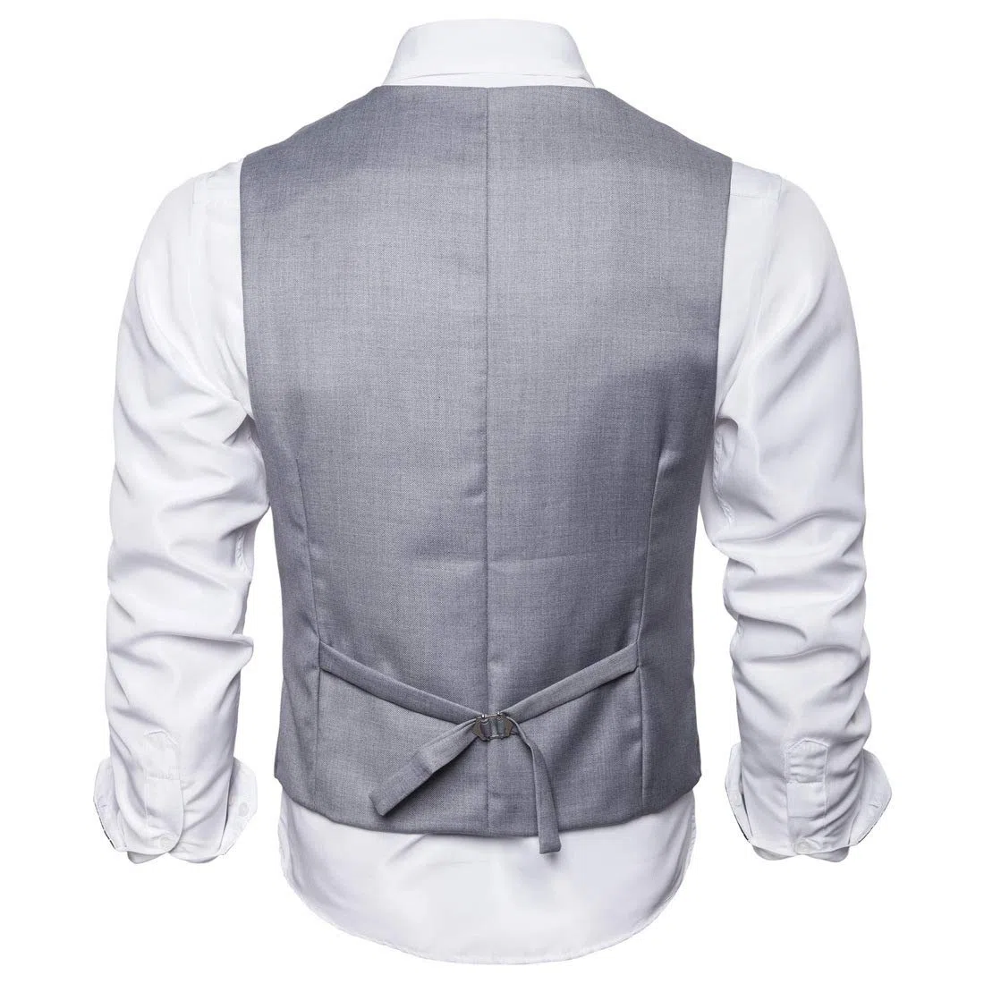 Hombre Chaleco Casual de Doble Botonadura Chaleco Formal de Solapa de Chal de Boda Chaleco