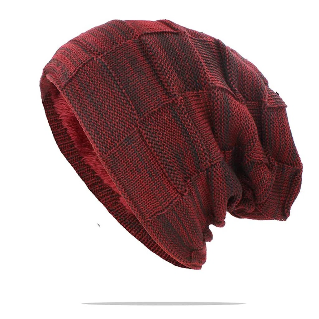 Hombres Hombres Invierno Sombrero cálido for Adultos Unisex Unisex Lana al Aire Libre Gorro de Punto Casual algodón Sombreros Gorra(3-Pack)