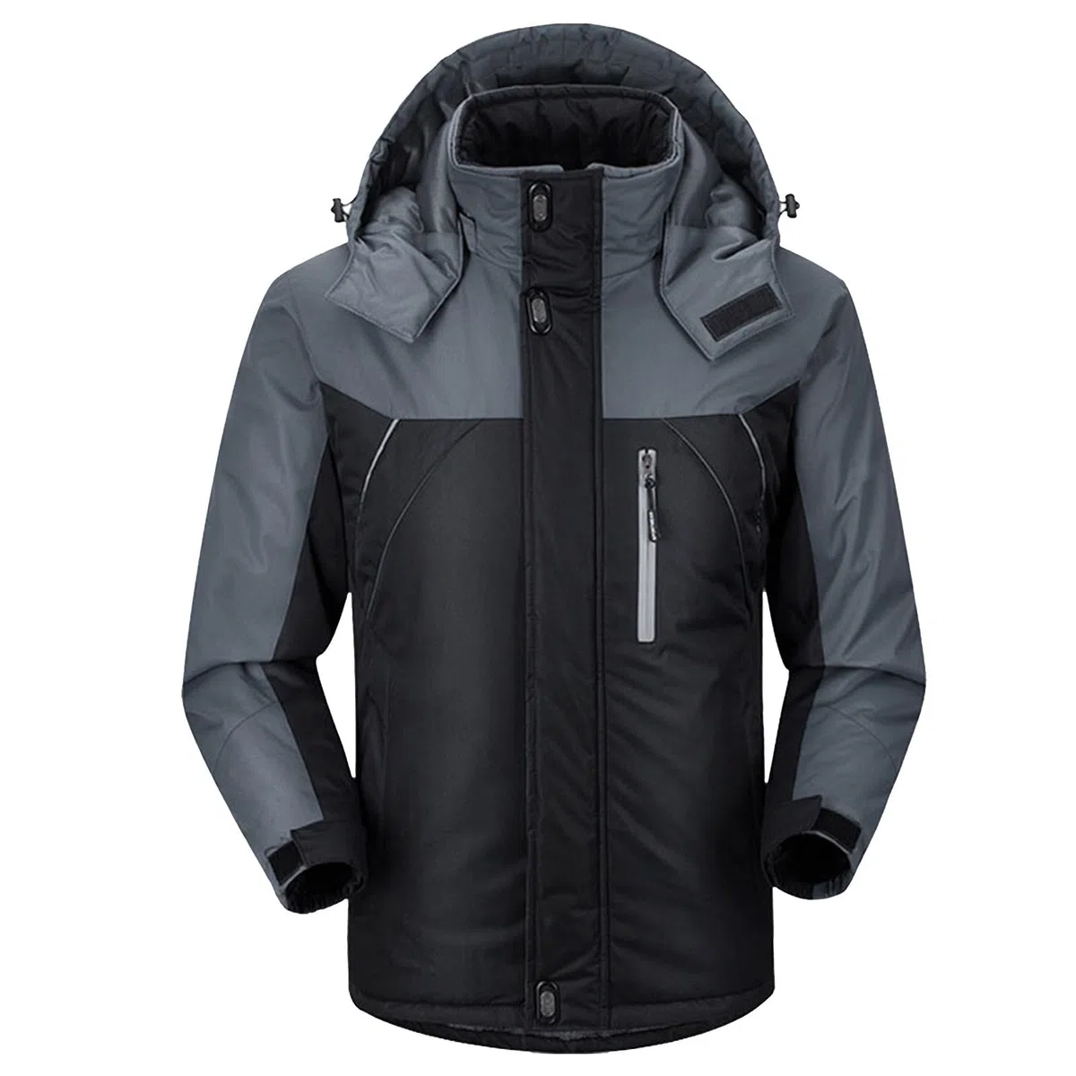 Chaqueta de senderismo genérica para hombre cálido chaqueta de chándal para hombre, chaqueta polar gruesa, algodón, al aire libre, invierno, abrigo de montaña, cardigan de manga larga casual