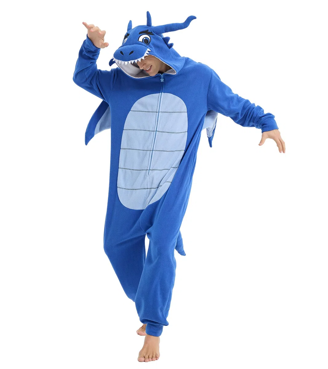 Pijama de dragón para adultos, disfraz de Halloween, ropa de dormir de una pieza