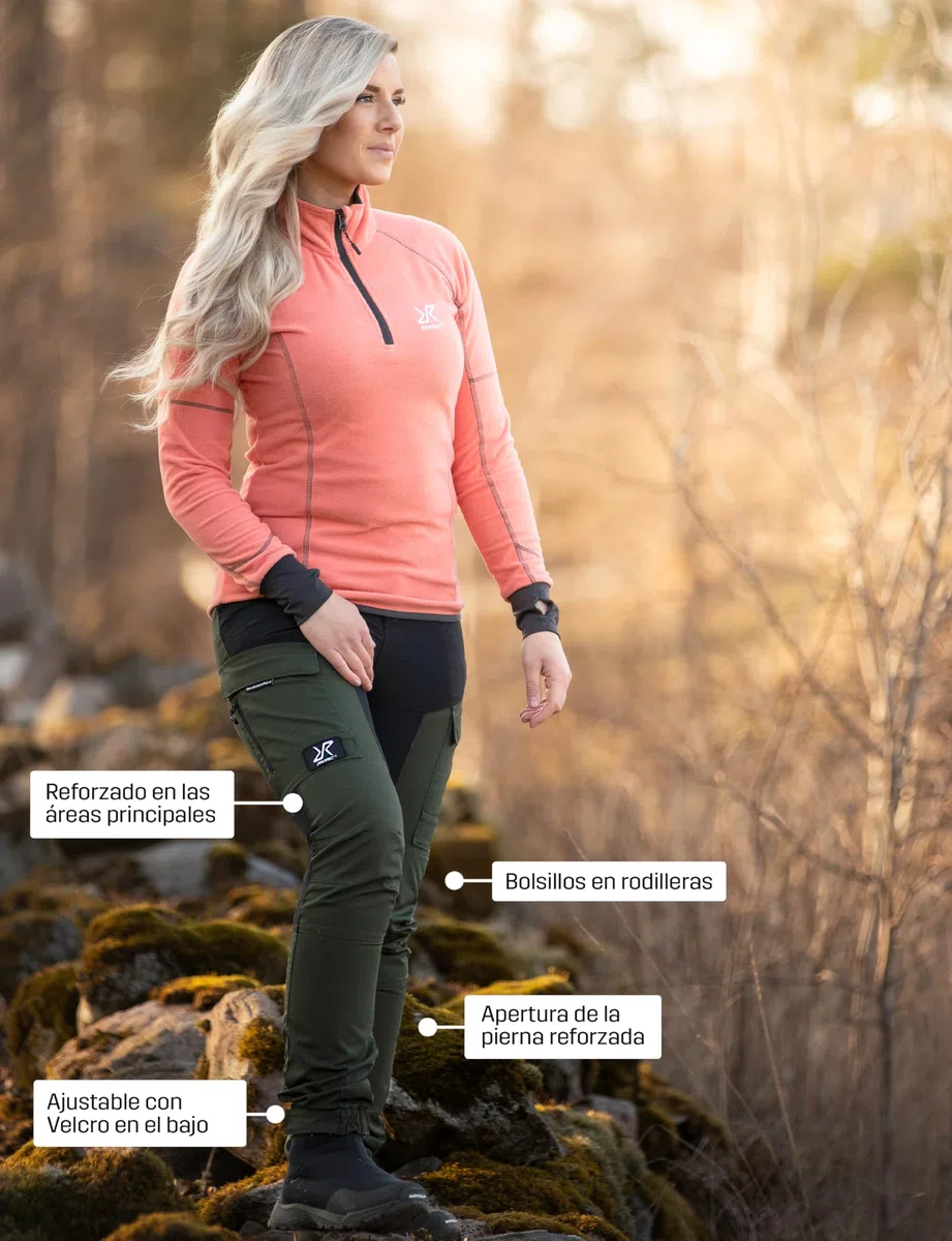 RevolutionRace RVRC GP Pants para Mujer, Pantalones Cargo, Senderismo