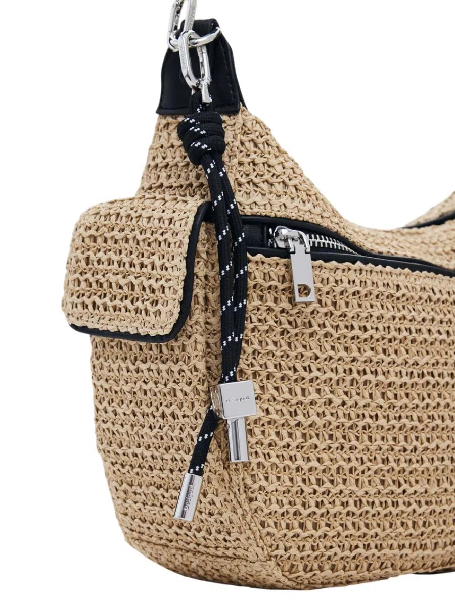 Bolso logo mimbre