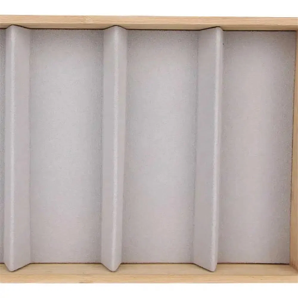Expositor de gafas, 5 rejillas de cristal para joyería, organizador, estuche de ranura para gafas de sol, caja expositora para relojes, soporte para montura de gafas, gafas de sol R (blanco)