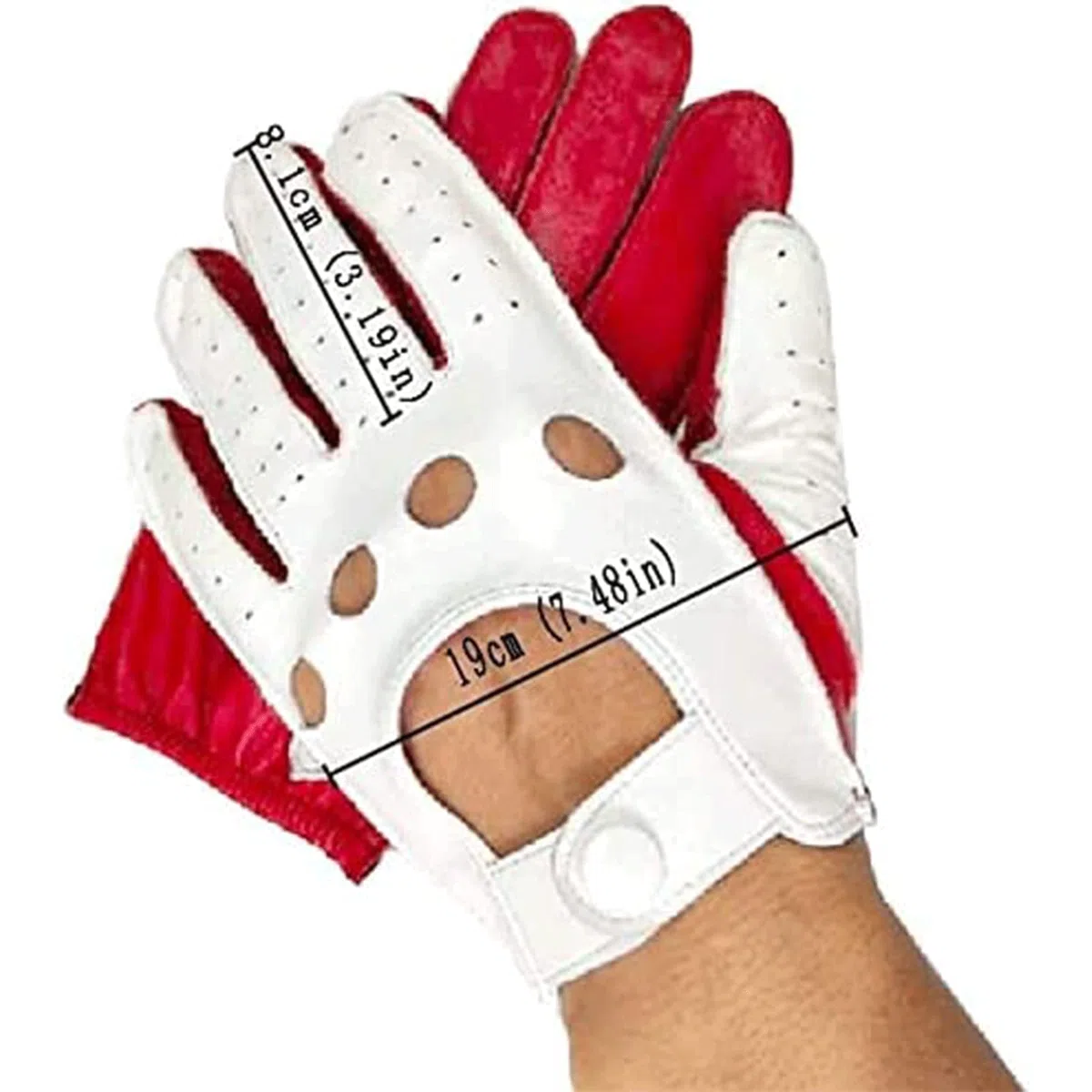 Guantes Ciclismo Guantes de Piel de Oveja, Mitones de Carreras de Bicicletas para Ciclismo al Aire Libre, Guantes de Dedo Completo Transpirables con Agujeros pequeños