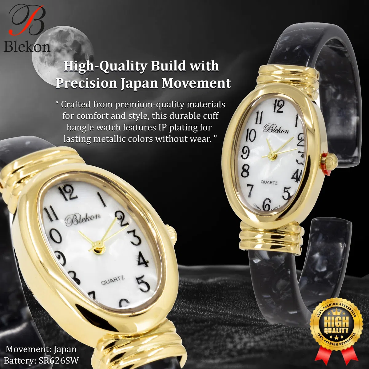 Collections - Reloj Redondo Ovalado Rectangular de acrílico para Mujer, diseño de Concha de Tortuga
