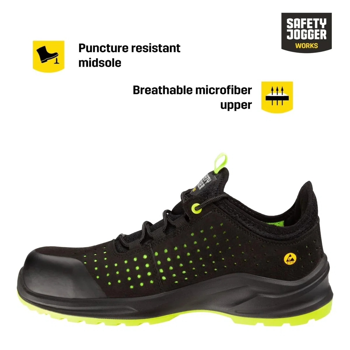 SAFETY JOGGER Calzado de Seguridad Industrial Señoras y señores - MODULOS1PL - Zapatos de Seguridad, Zapatos Protectores