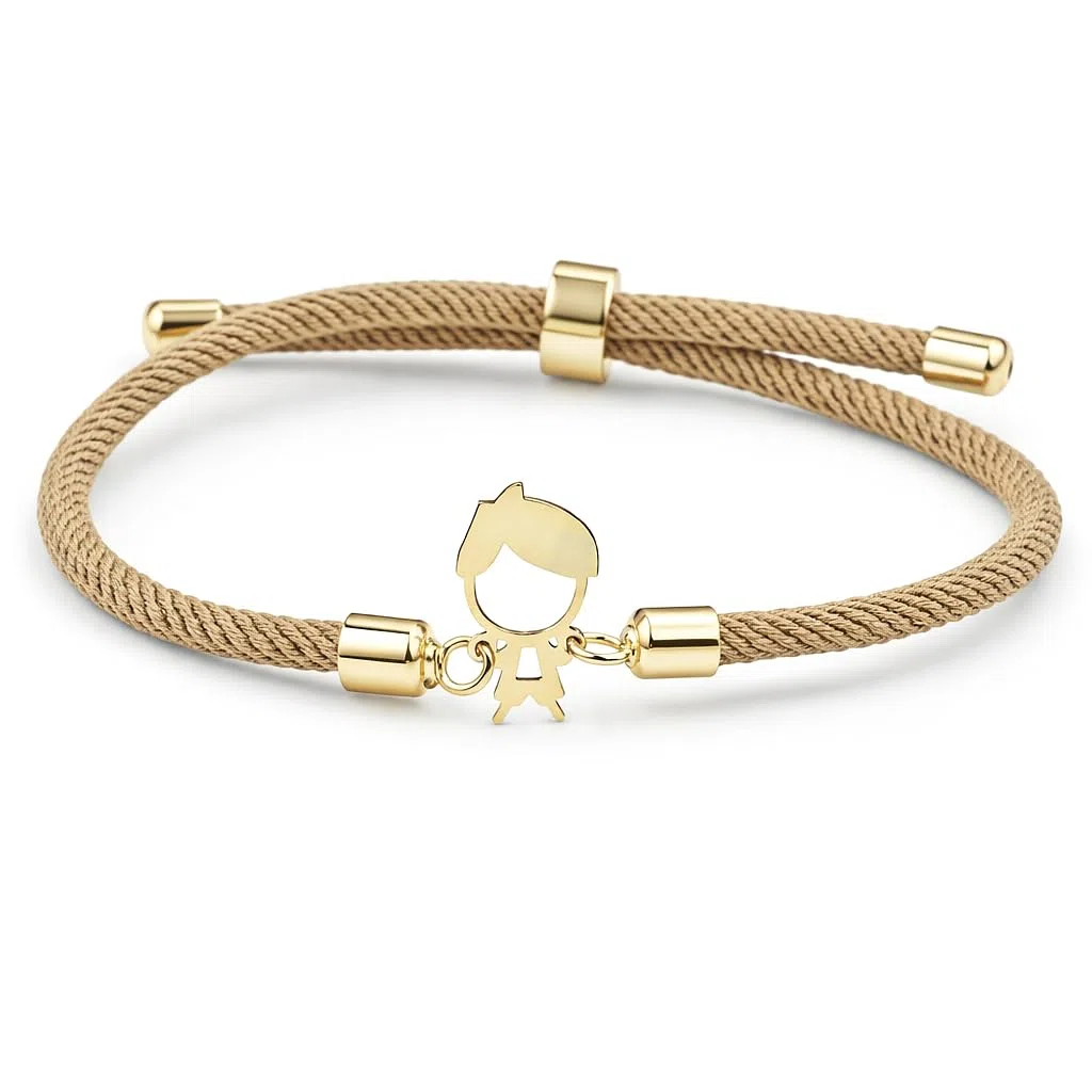 Pulsera de oro de 18 quilates - 0,28 gr - diseño infantil - Valor refugio - Idea de regalo - Sello 750 - Certificado de autenticidad