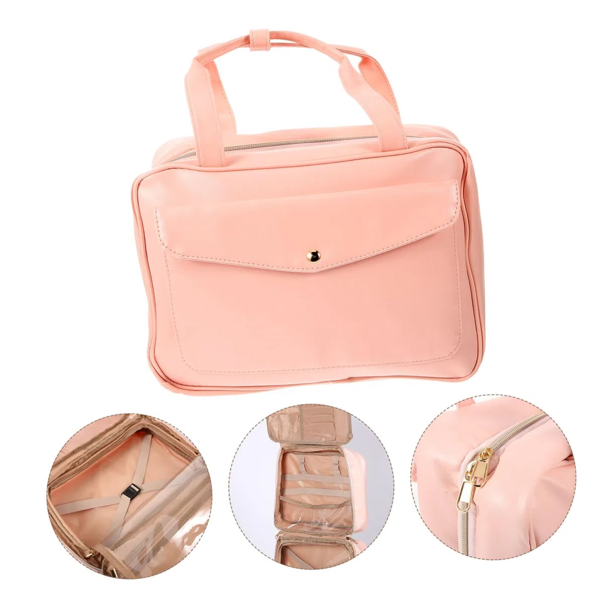 FRCOLOR Neceser De Viaje Bolsa De Aseo para Colgar Neceser De Maquillaje Gancho Organizador De Cosméticos para Bolso De Cosméticos para Bolsa De Aseo Viaje