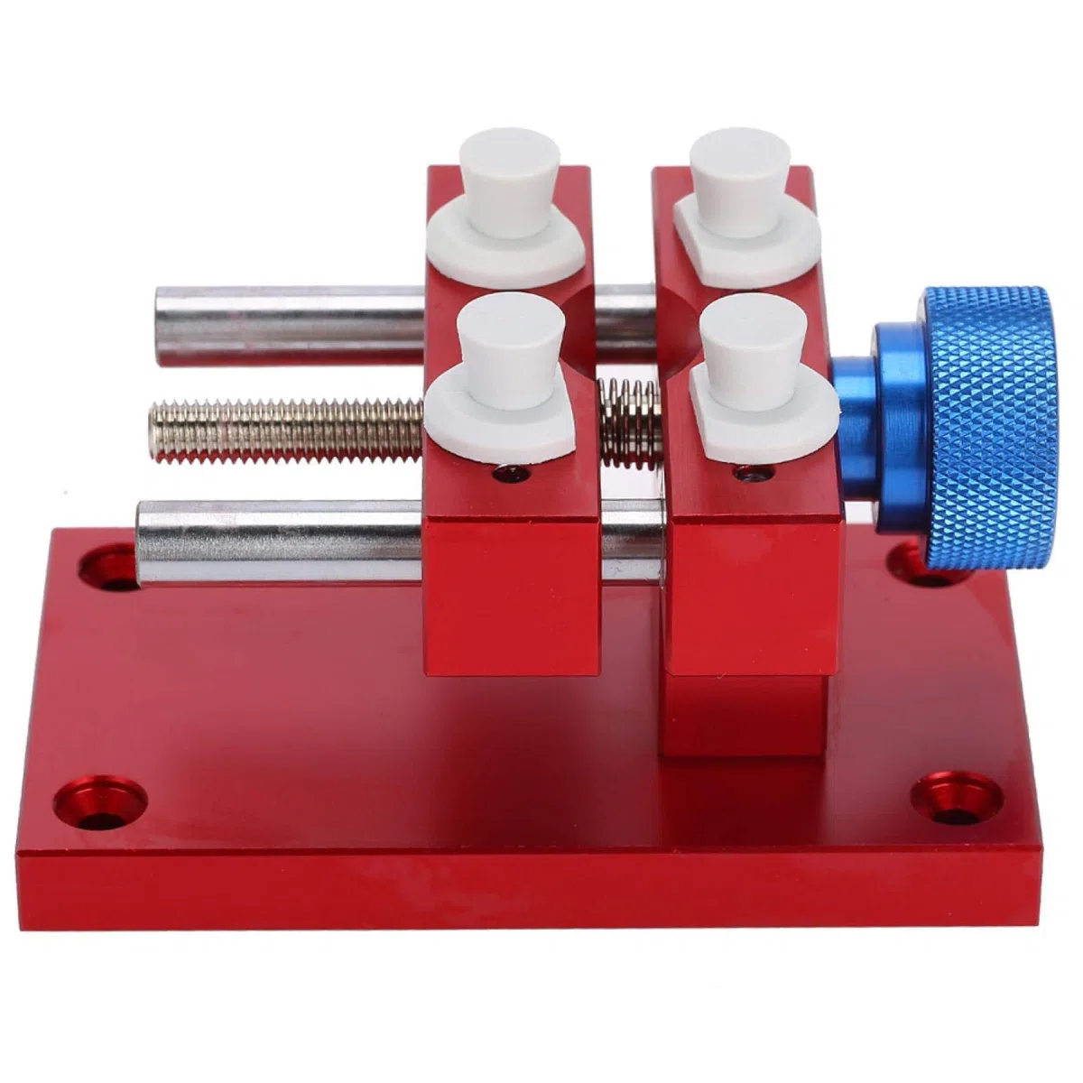 Soporte de caja de reloj ajustable y herramienta de extracción de correa para reparaciones de relojeros, kit de barra de resorte, carcasa trasera abierta, fácil mantenimiento