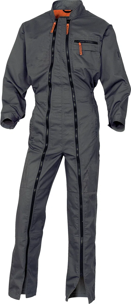 Delta plus vestuario laboral - Buzo 2 cremallera 65/35 poliester algodón gris xl