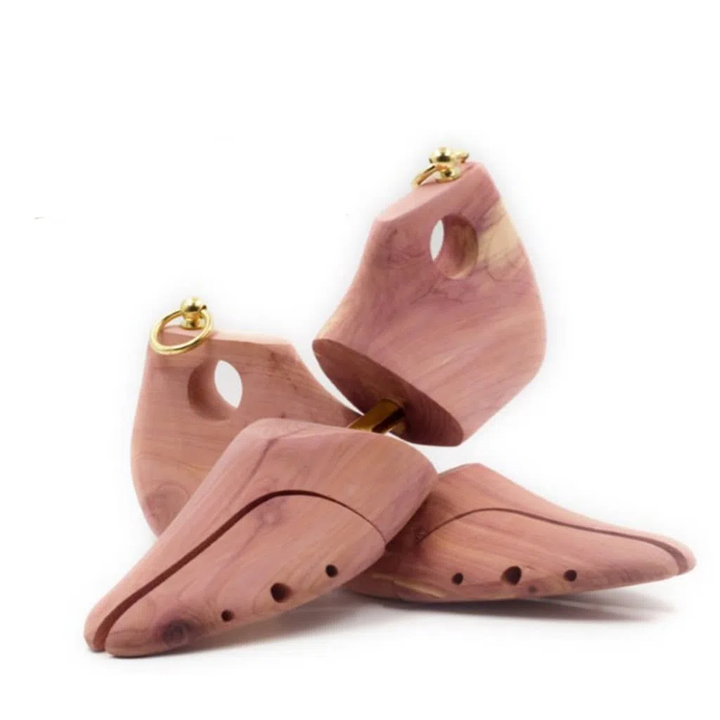 1 par de hormas Ajustables Madera Cedro Rojo for Zapatos Hombre, Soporte for expansor Botas(Black-Jojo+apos;s Bizarre Adventure1,EU 43 44)