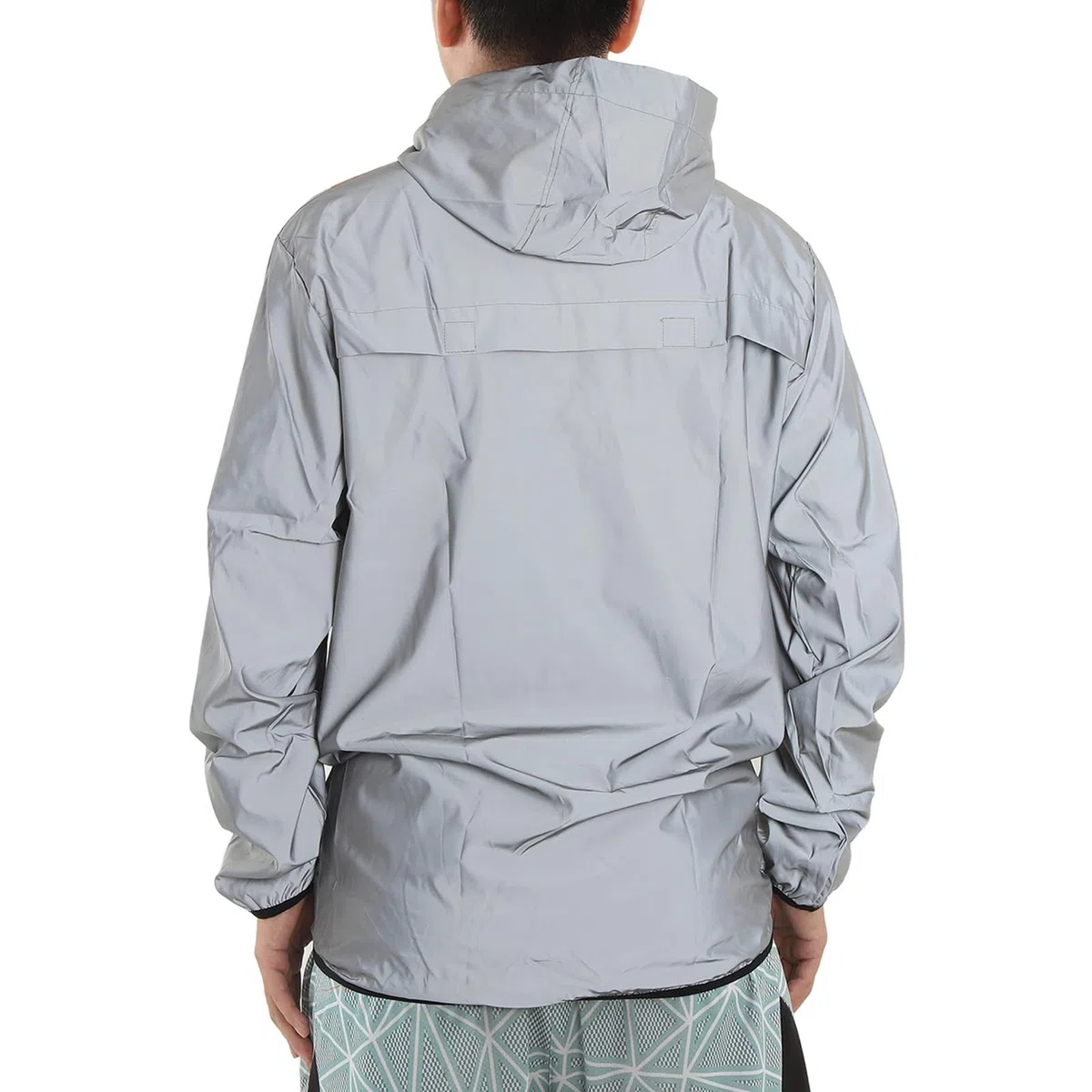 Alomejor Chaqueta de Ciclismo, Chaqueta Cortavientos de Poliéster con Rayas Reflectantes, Bolsillos con Cremallera, para Deportes Al Aire, Ciclismo, Correr, Senderismo (2XL)