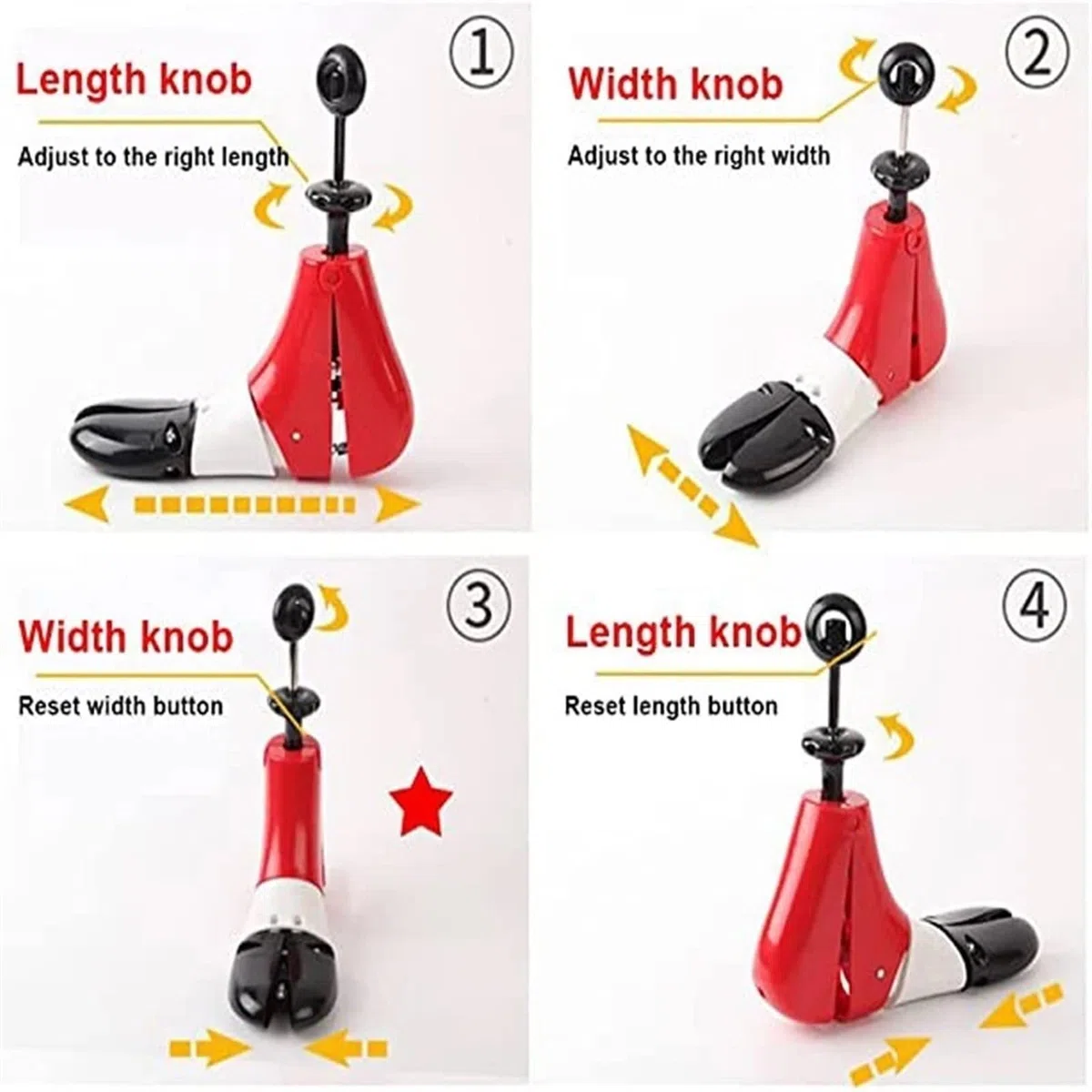 Hormas Para Zapatos Hombre Ensanchador de zapatos ajustable for hombres y mujeres, profesionales caña alta, expansor moldeador árboles, ensanchadores Widiner deportivos, 1 ud