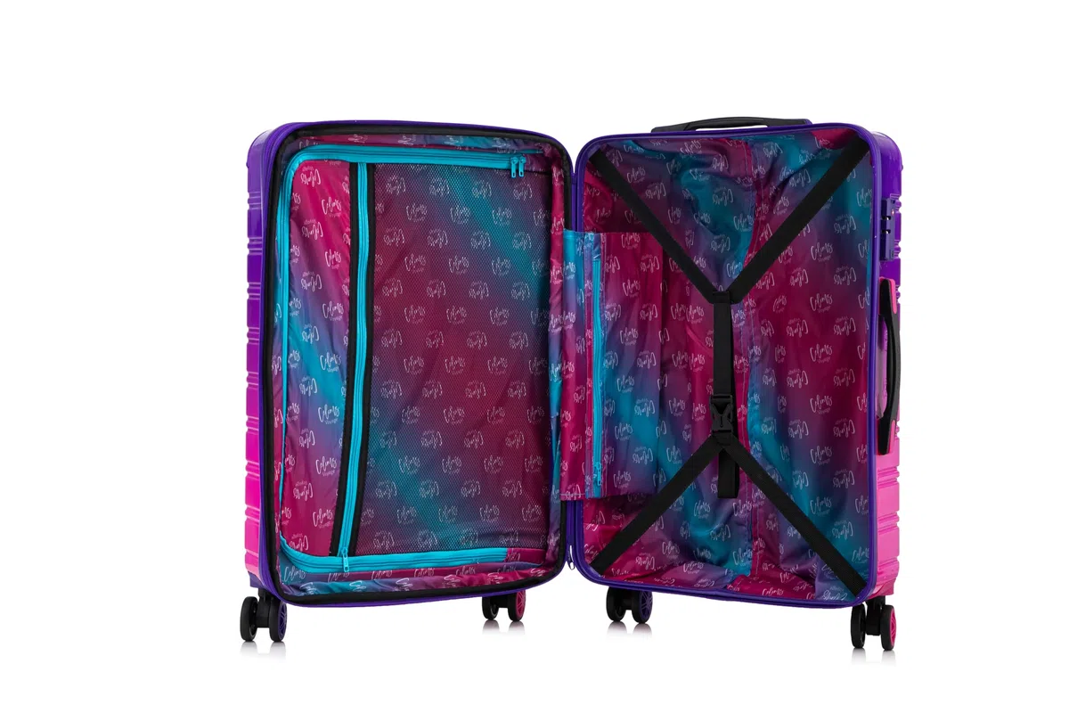 CELIMS - Maleta de Policarbonato | Maleta de Viaje Cabina | Maleta Cabina 55x40x20 cm | Trolley Cabina | Degradado Turquesa