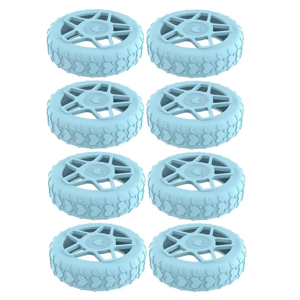 Funda protectora de silicona para ruedas de equipaje, antideslizante, reduce el ruido, anillos de protección de ruedas, absorción de golpes, antideslizante, rollo silencioso, cojín de choque