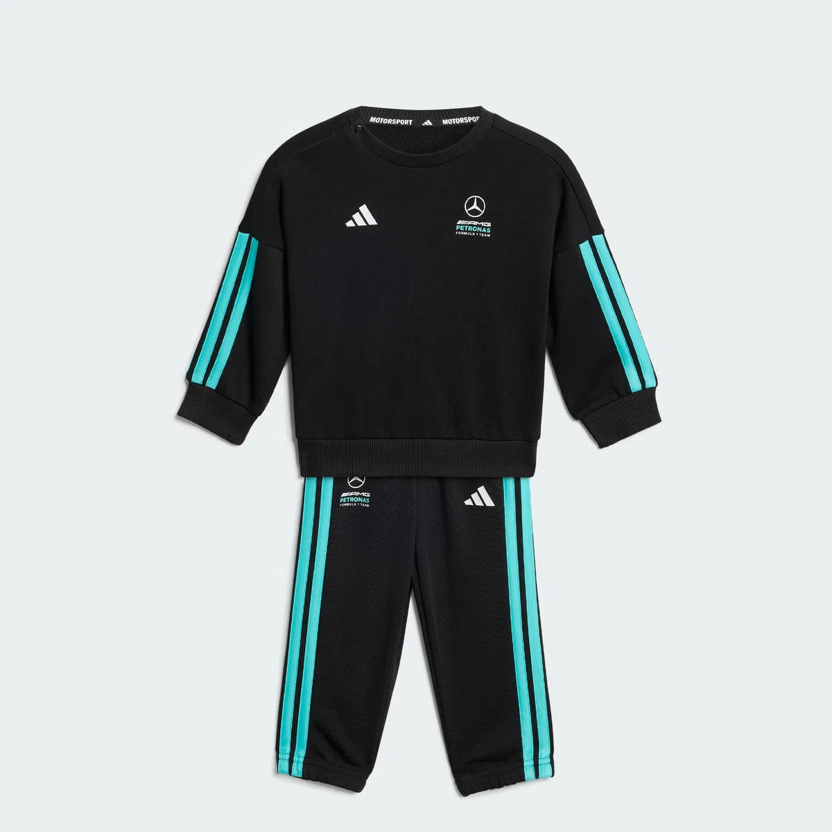 adidas Unisex Kids' CHÁNDAL MANGA LARGA MERCEDES - AMG PETRONAS FORMULA 1 TEAM DNA