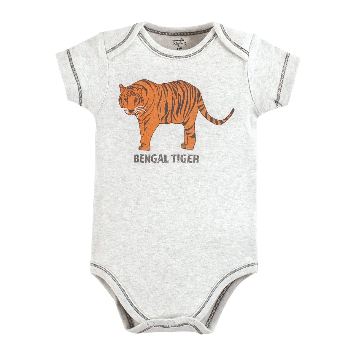 Touched by Nature Organic Cotton Bodysuits Touched by Nature - Body unisex para bebé, algodón orgánico, animales marinos en peligro de extinción, 3-6 meses, para niña