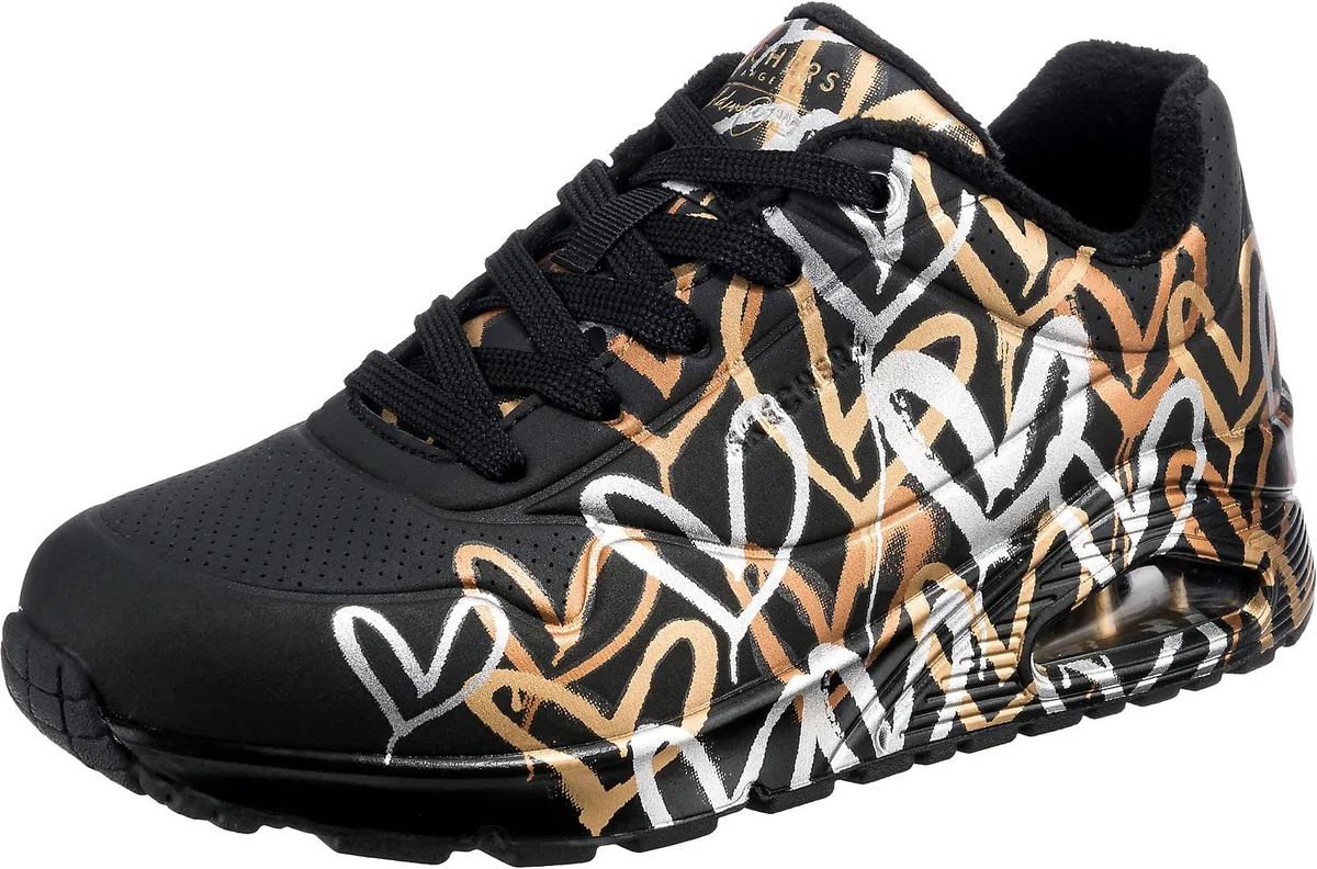 Skechers Mujer Uno Metallic Love Trainers