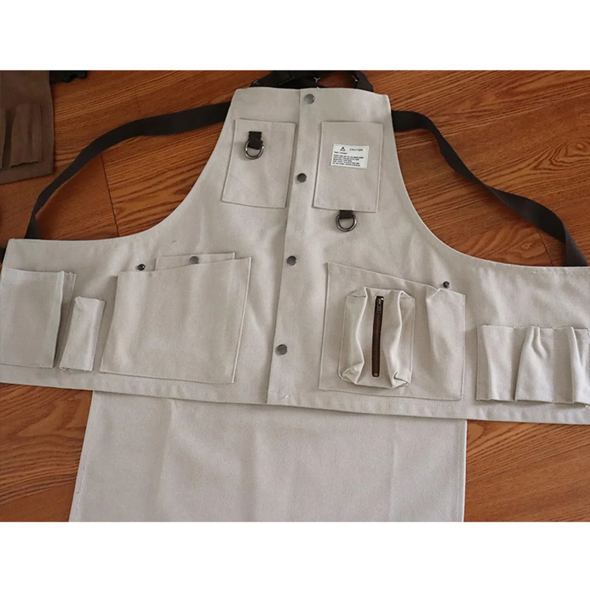 Delantal de trabajo Delantales for hombres, Delantales de trabajo con bolsillos Impermeable Lona Herramientas Delantal Dobladillo desmontable for carpintero, mecánico, Bladesmith