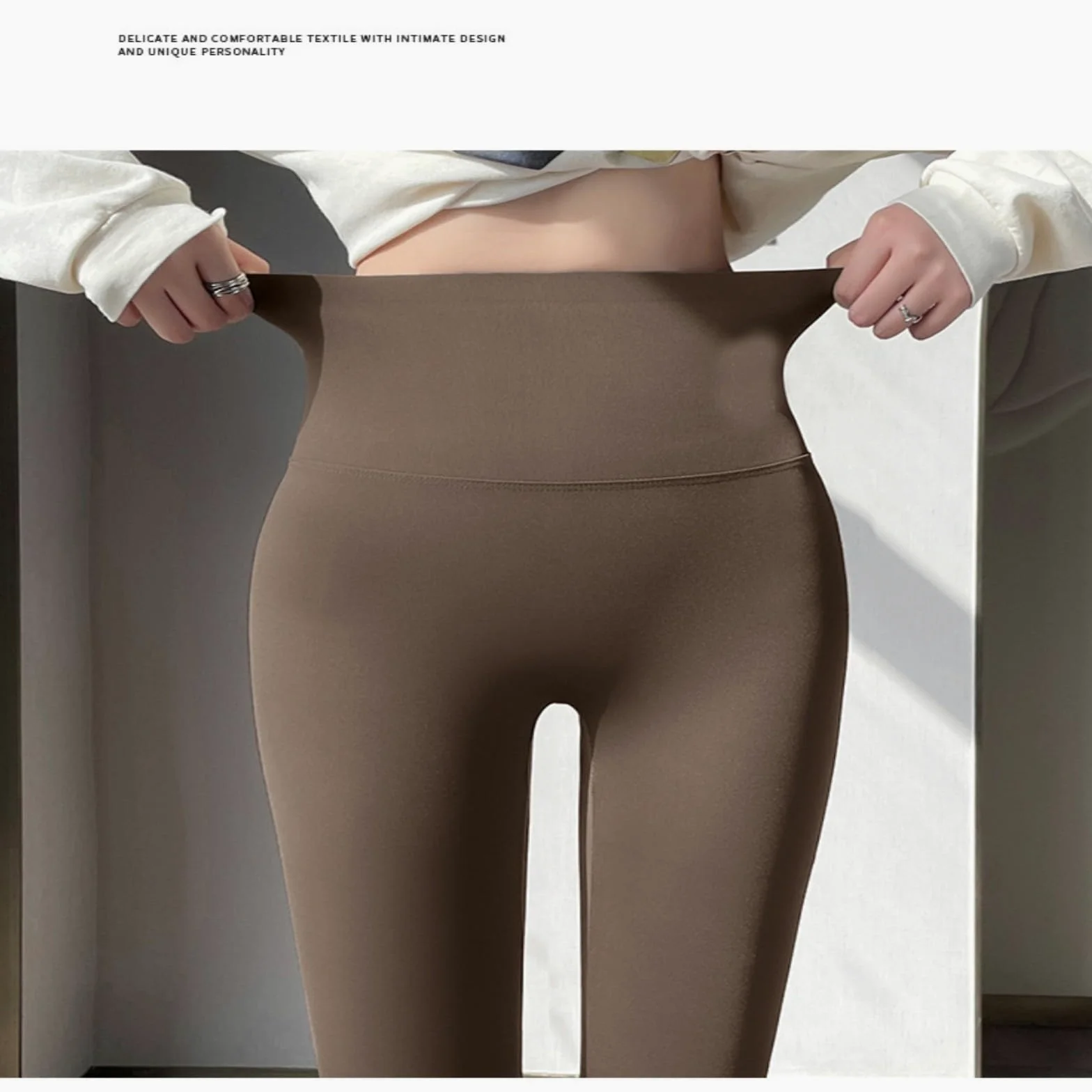 HJDMO Leggings Mujer Cintura Alta Sin Costuras Sin Camel Toe Push Up Levantar Glúteos Control Abdominal Yoga Gimnasio Negro Cafe Gris