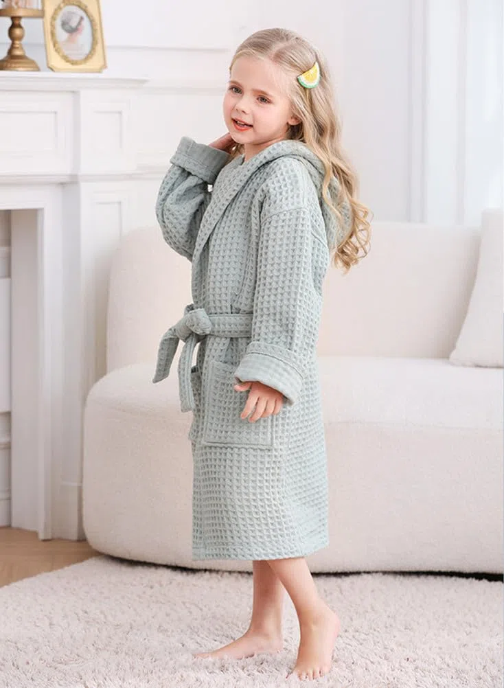 Albornoz NiñO Albornoz NiñA Piscina Pijama Universal Suave,Transpirable,Absorbente Agua,Grueso,Doble Capa,con Capucha de AlgodóN,para NiñOs y NiñAs