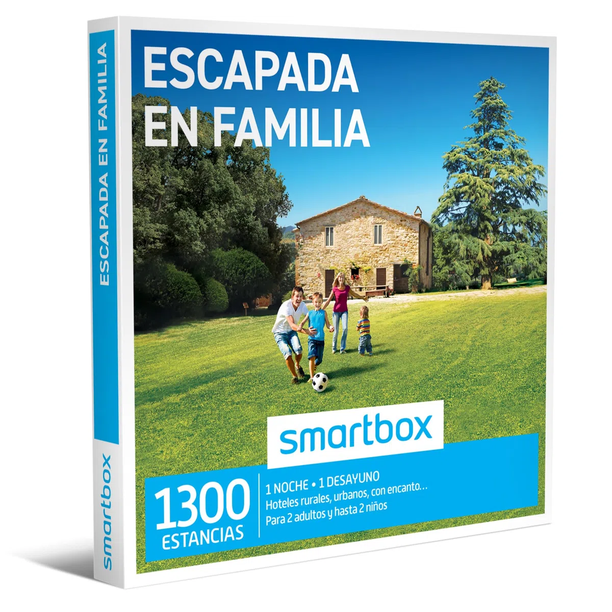 Smartbox - Caja Regalo Escapada en Familia - Idea de Regalo Familia - 1 Noche con Desayuno para 2 Adultos y hasta 2 niños