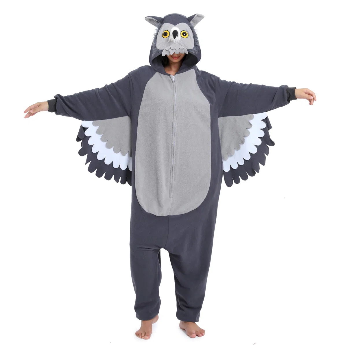NAITOKE Disfraz de animal para adultos, disfraz de Halloween, pijama de una pieza para mujeres, hombres y adolescentes