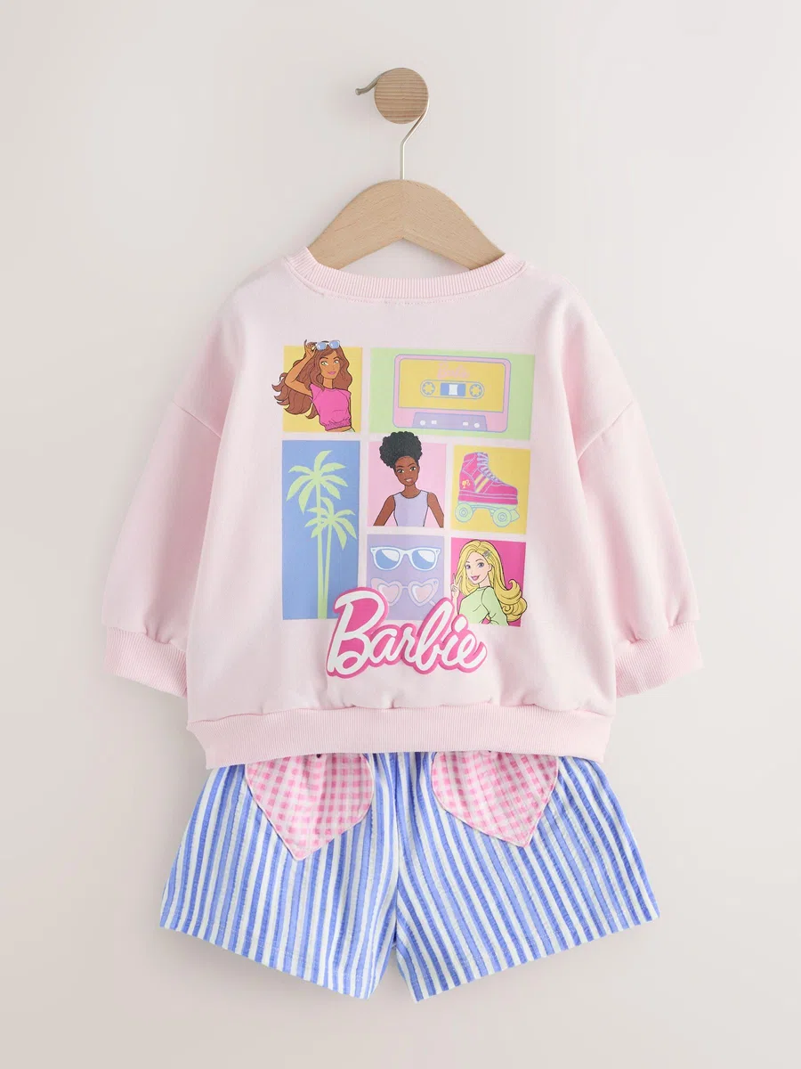 NEXT Niñas Conjunto con pantalones cortos de Barbie