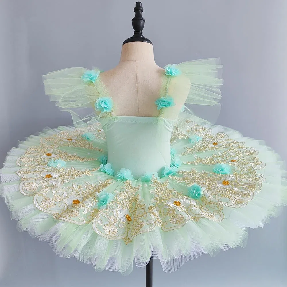 Vestido Tutú Ballet Niñas, Falda Danza Princesa Fiesta Infantil