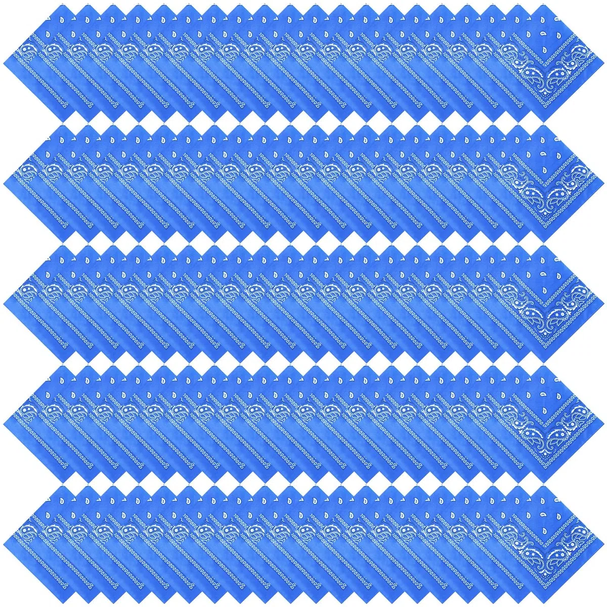 Suhine 150 bandanas a granel de 22 x 22 pulgadas, bandanas de cachemira, multiusos, para exteriores, bufanda, pañuelo para hombres y mujeres