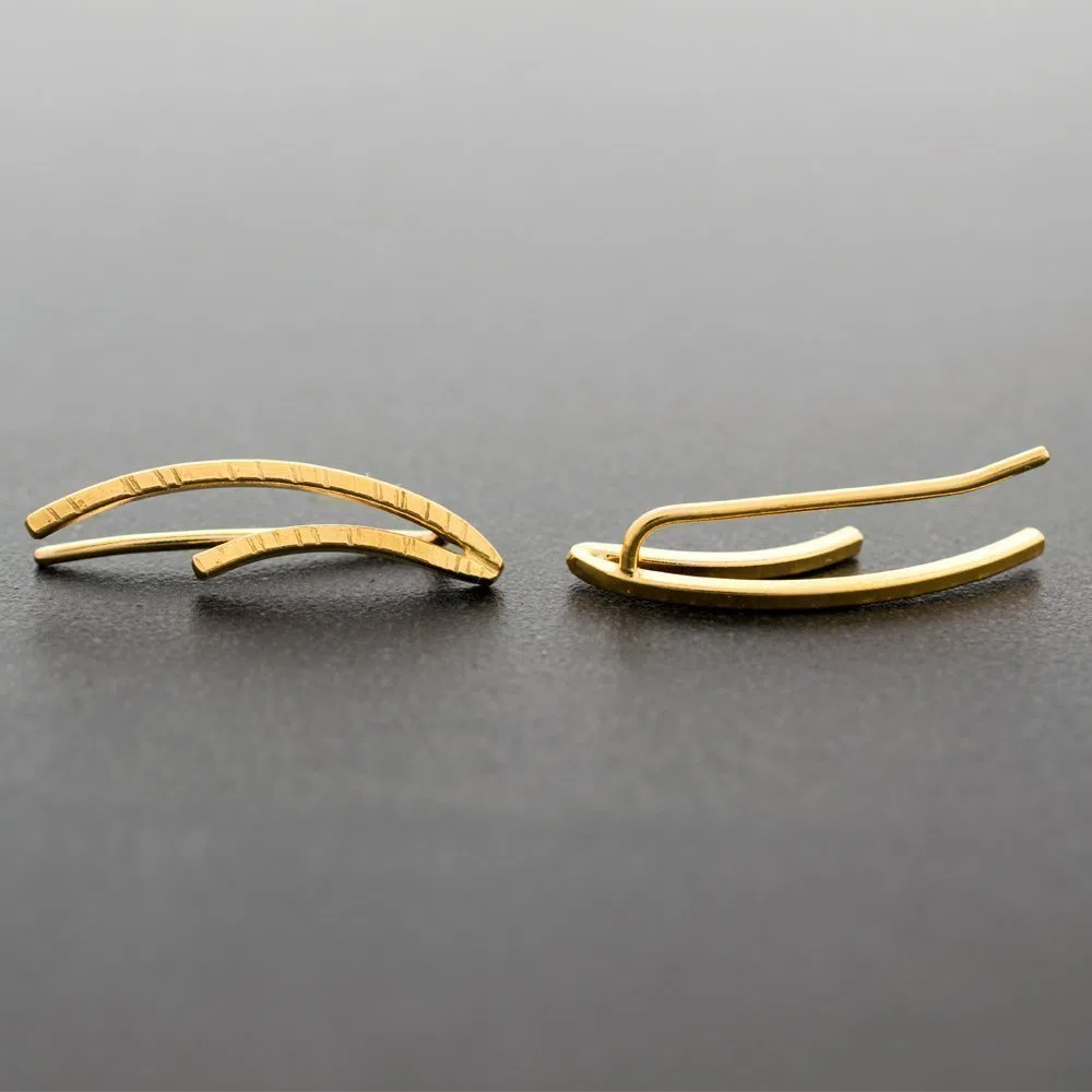 Pendientes trepadores de plata de ley, pendientes, regalo, pendientes extravagantes, pendientes minimalistas, pendientes, pendientes hipoalergénicos de Emmanuela, regalo del día de la madre mamá