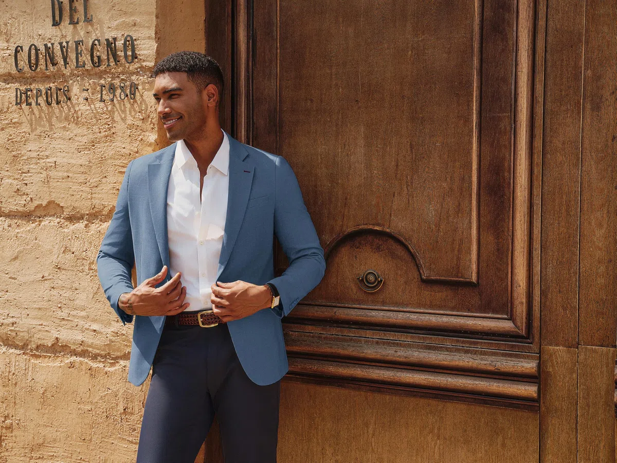 PJ PAUL JONES Blazers - Chaqueta deportiva informal con un botón para hombre