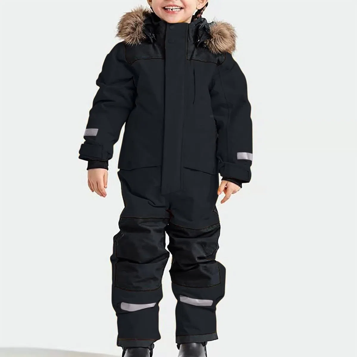 Mono de esquí unisex para niños, con capucha, traje de esquí, mono de esquí, invierno, cálido, impermeable y transpirable, para invierno, grueso, cálido, para niños, esquí, traje de barro al aire