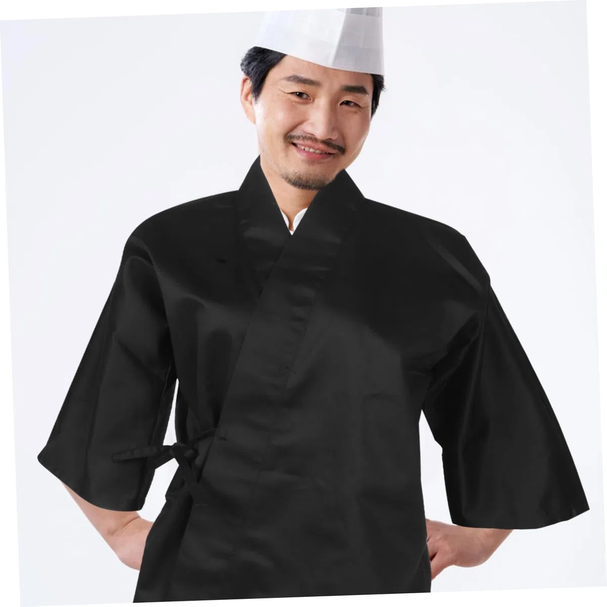 Ropa de Trabajo de Chef Japonesa Chaqueta Kimono Estilo Tradicional para Restaurantes de Sushi de Tela Japonesa para Hombre y Mujer