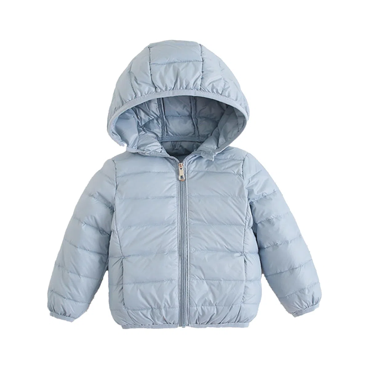 MEGXON Chaqueta Invierno for Niñas Niños Sudadera Capucha Abrigo Prueba Viento Ropa Gruesa Cálida Plumón (Color : Bluee, Size : 90)